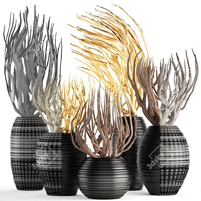 Branches & Vases: A Decorative Collection 3D model image 3