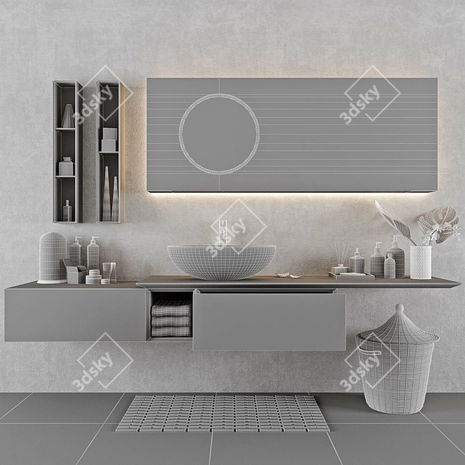 MODULNOVA Infinity_Decor Bathroom Furniture Set 3D model image 3