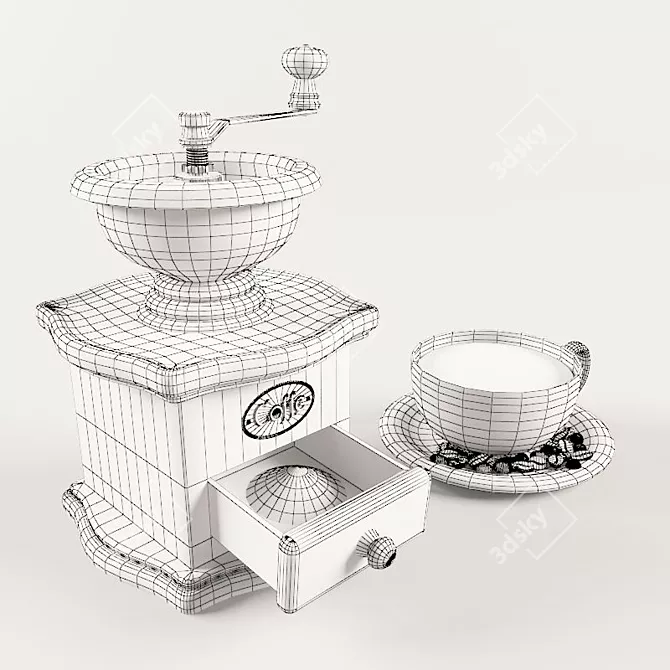 Handheld Coffee Grinder 3D model image 2