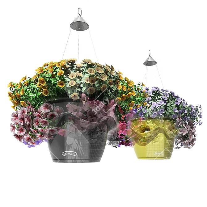 Cascadino Petunia: Hanging Garden Delight 3D model image 2