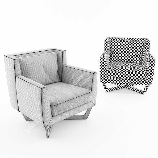 ComfortMax Armchair 3D model image 2