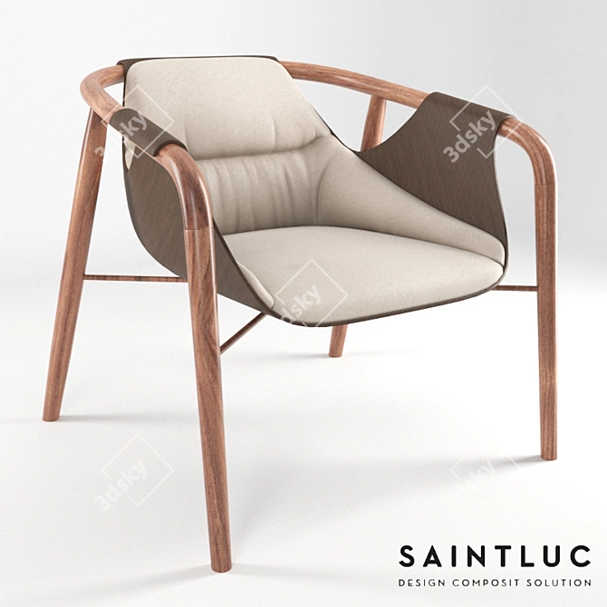 Hamac: Stylish Armchair by SAINTLUC 3D model image 1