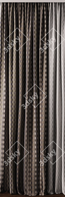 Exquisite Curtain Model with Multiple Formats 3D model image 2