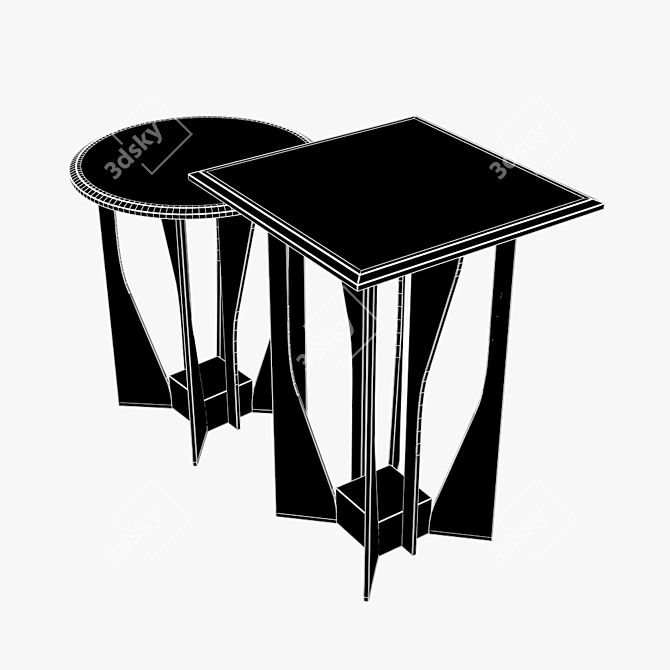 Compact Longhi Zeus Table 3D model image 2