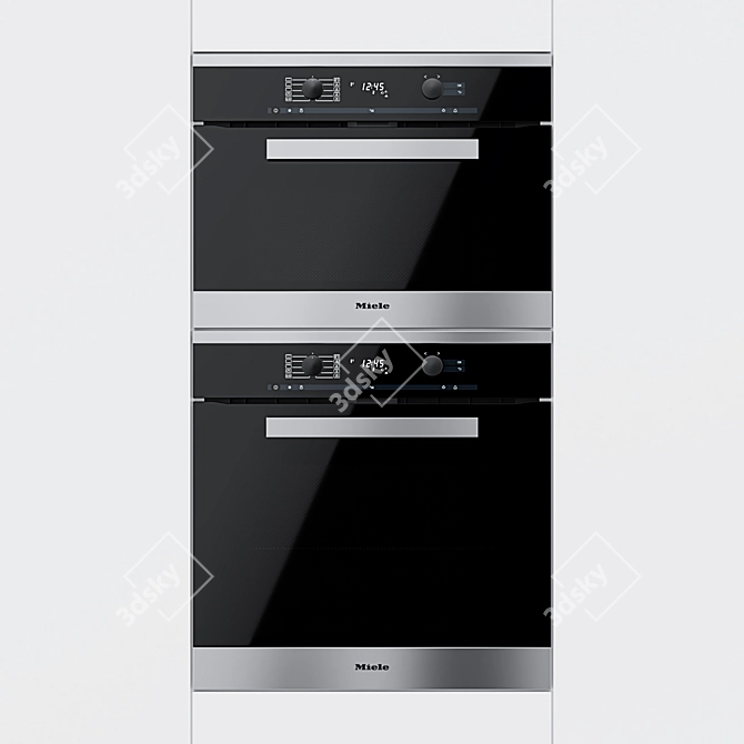 Miele Ovens: H6260BP & H6200BP - Perfect Cooking Duo 3D model image 1