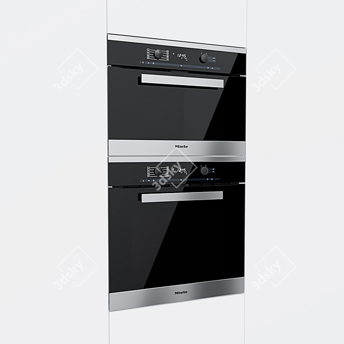 Miele Ovens: H6260BP & H6200BP - Perfect Cooking Duo 3D model image 2