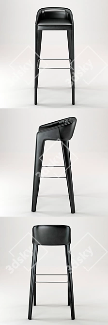 Sleek Lamina Too Chair 3D model image 2