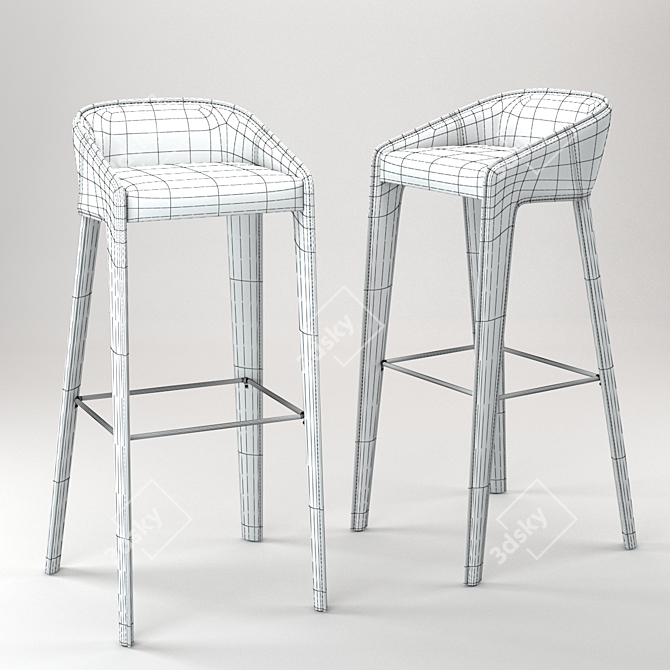 Sleek Lamina Too Chair 3D model image 3