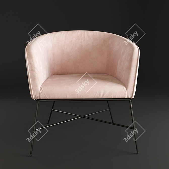 Ellos Palma Armchair: Comfort and Style 3D model image 2