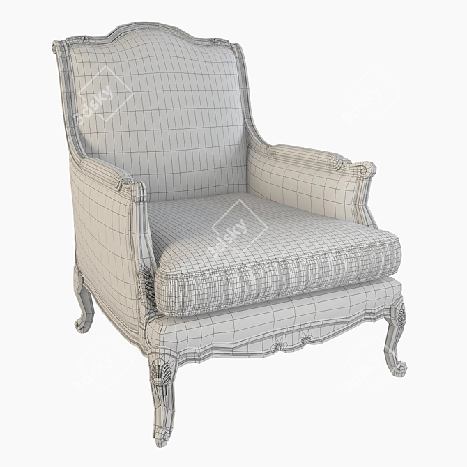 Epoquesalotti Moses Chair 3D model image 3