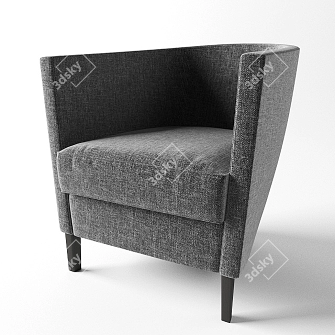 Comfort Lounge Armchair 3D model image 1