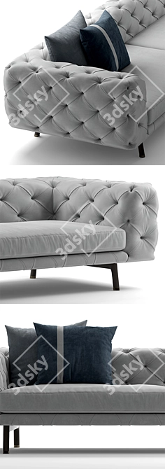 Eleganza in Pelle: Sofa ULIVI SALOTTI 3D model image 2