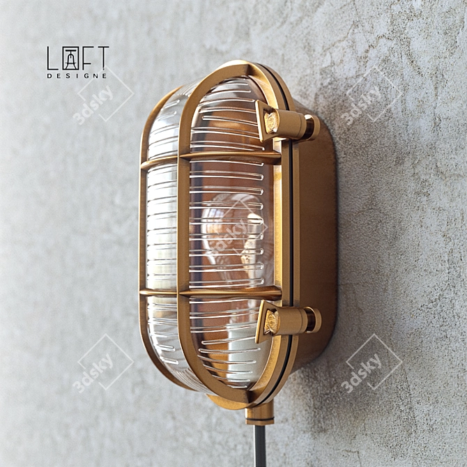 Urban Loft Wall Sconce 3D model image 1