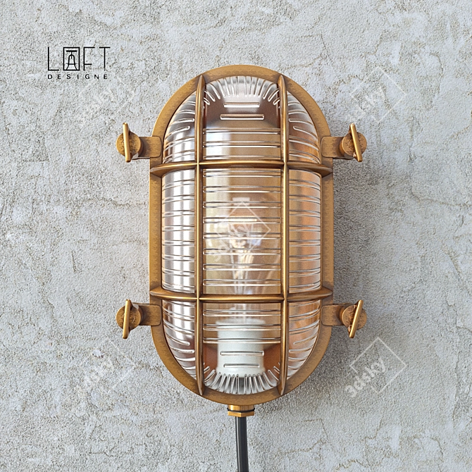 Urban Loft Wall Sconce 3D model image 2