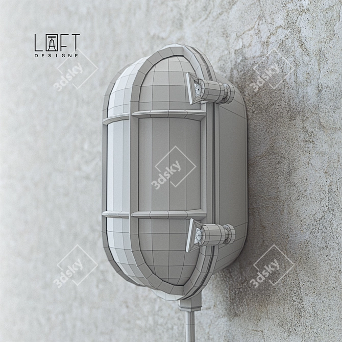 Urban Loft Wall Sconce 3D model image 3