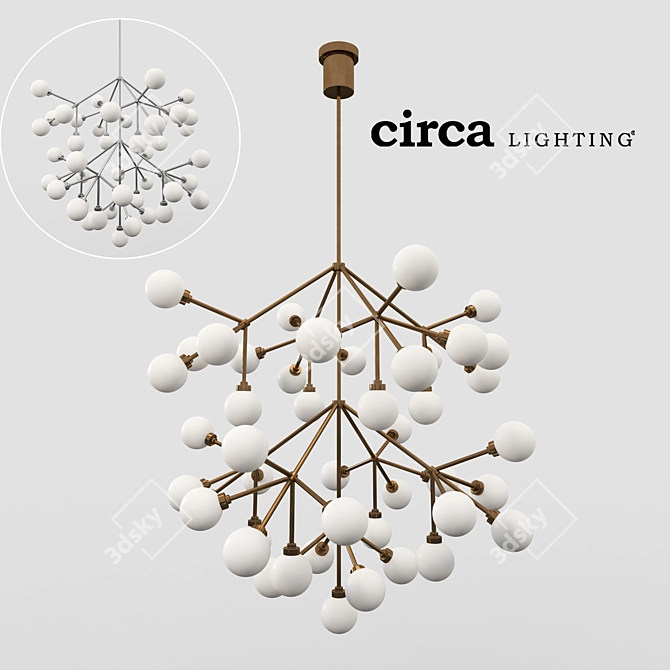 Elegant Mara Grande Chandelier 3D model image 1