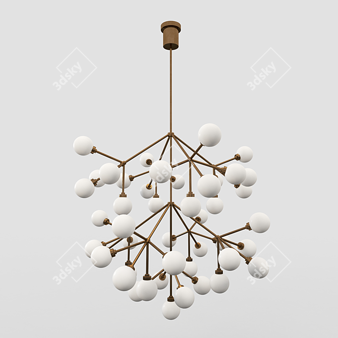 Elegant Mara Grande Chandelier 3D model image 2