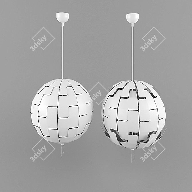 Modern Pendant Lamp from IKEA 3D model image 2