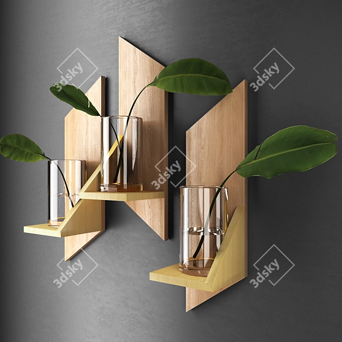 Minimalistic Plant Shelves 3D model image 1