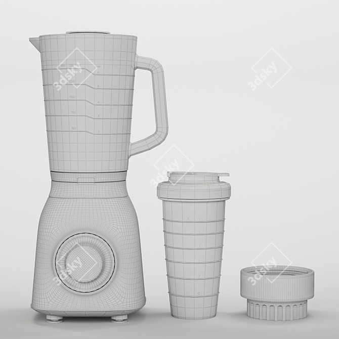 PHILIPS Avance Blender HR3556/00 - Powerful & Efficient 3D model image 2