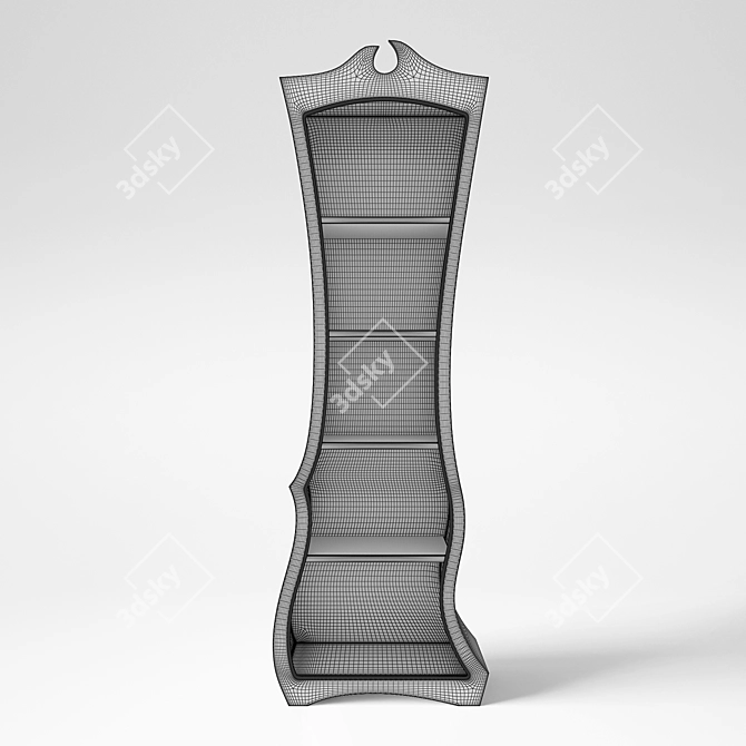 Elegant Dust Furniture Bookcase 3D model image 3