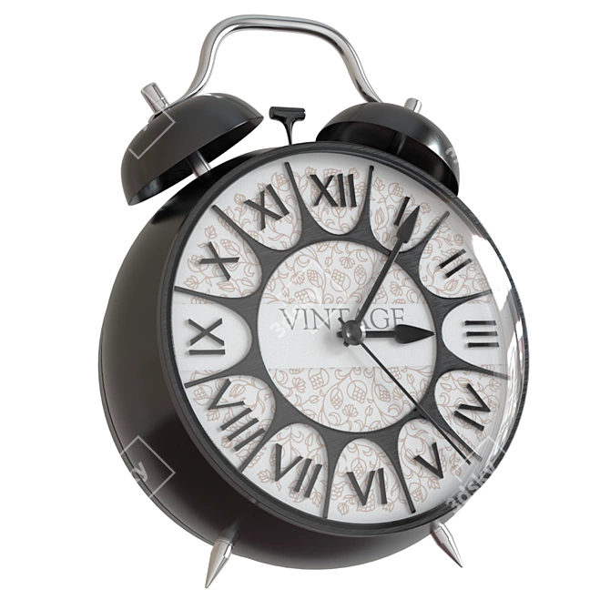 Classic Style Alarm Clock 3D model image 1