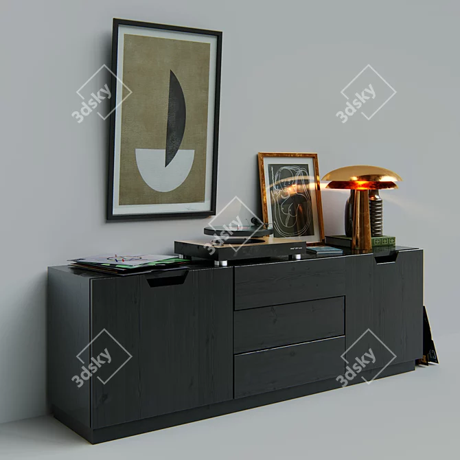 MAG-LEV Audio: Levitating Vinyl Player Set 3D model image 2