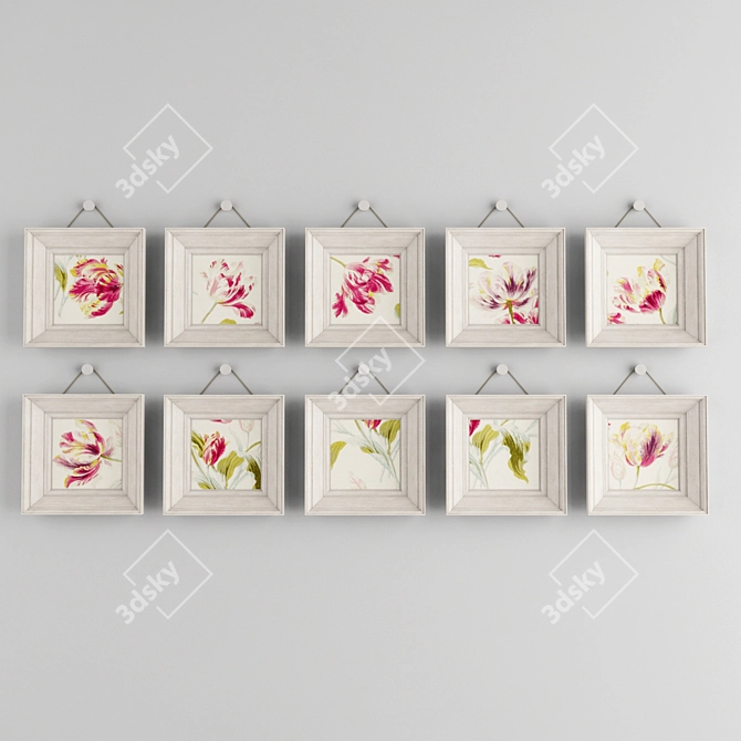 Title: Floral Masterpieces Collection 3D model image 1