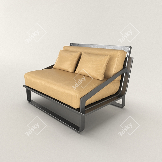 Popam Cozy Armchair 3D model image 1