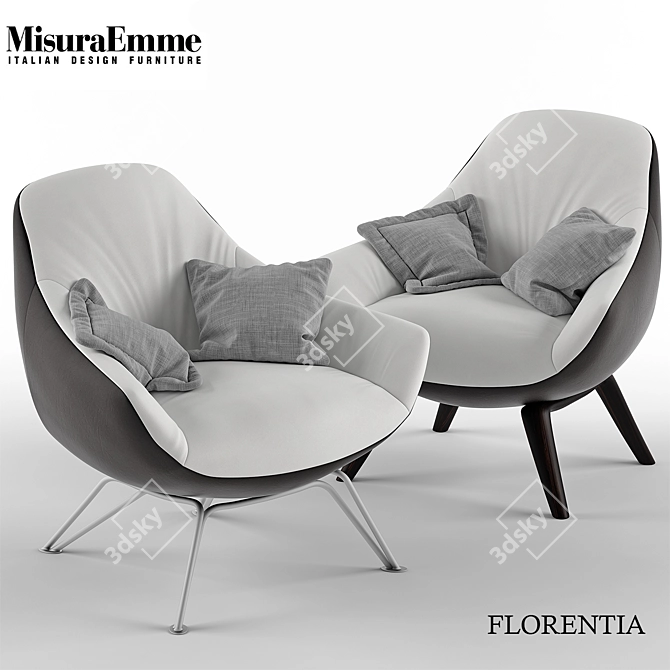 Luxury Florentia Chair by Mauro Lipparini 3D model image 1