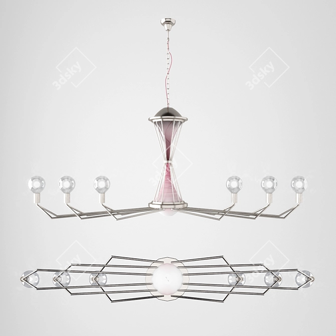 Modern LED Pendant Lamp 3D model image 1