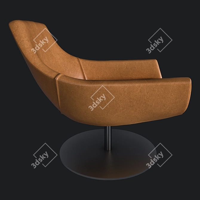 Desiree Swivel Pod Armchair 3D model image 2