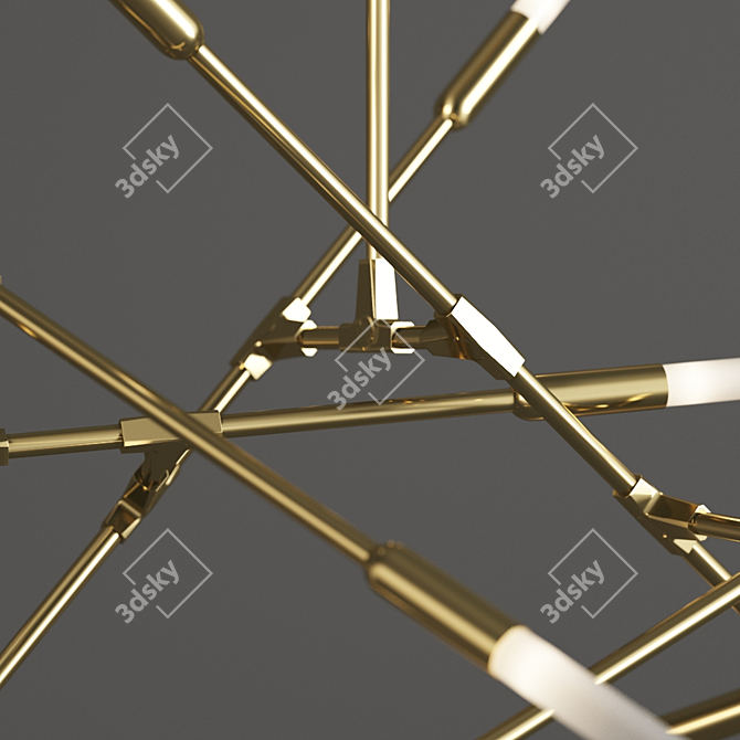 Matthew McCormick 10-Light Horizontal Dawn Chandelier 3D model image 2