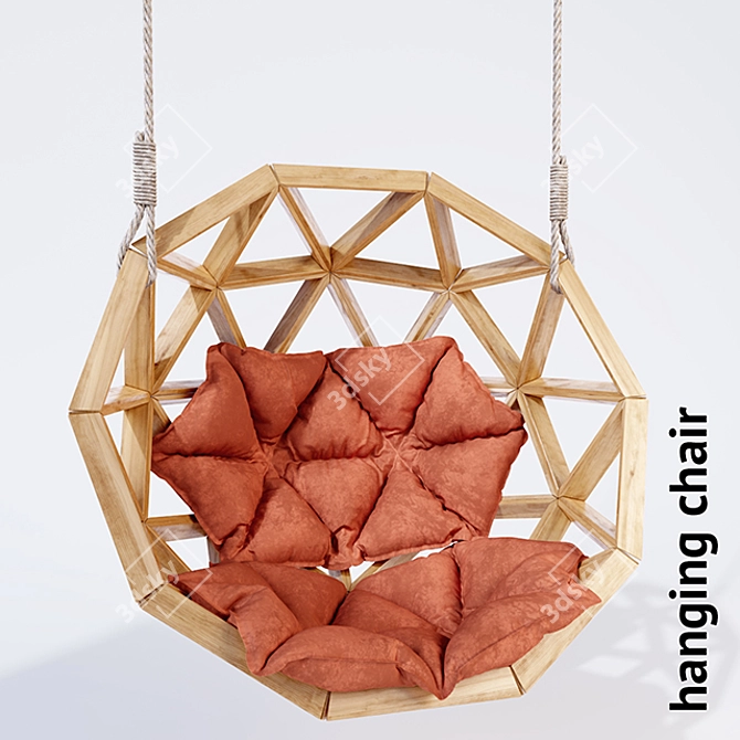 Cozy Hanging Chair 3D model image 1