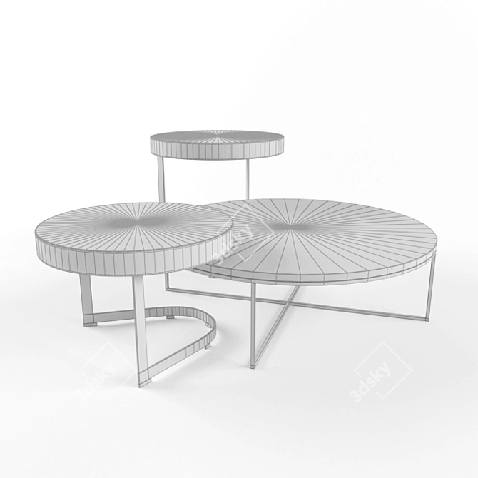 Elegant Minotti Kay Coffee Table 3D model image 2