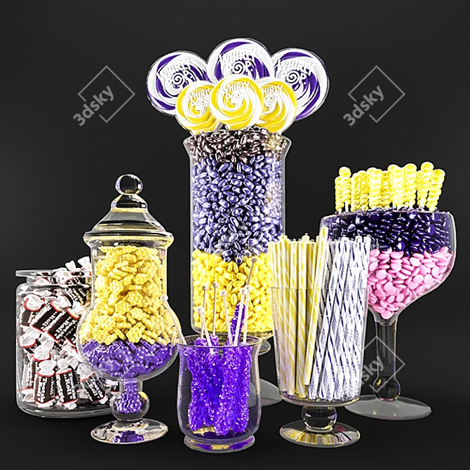 Sweet Delight Candy Mix 3D model image 1