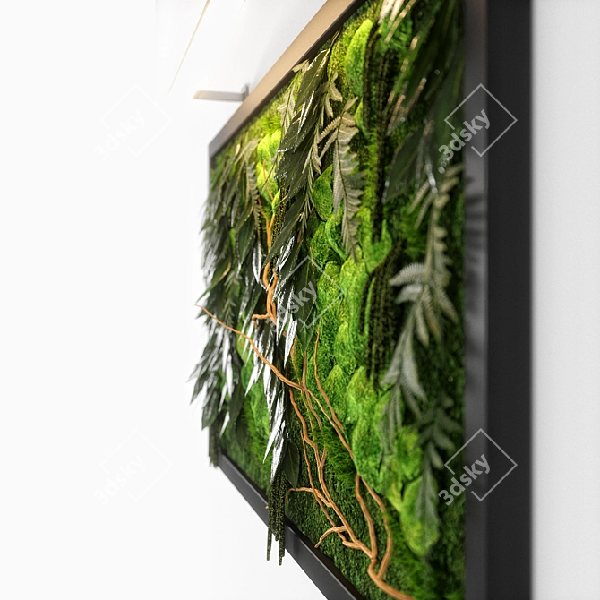 Vibrant Green Panel - 900x500mm 3D model image 5