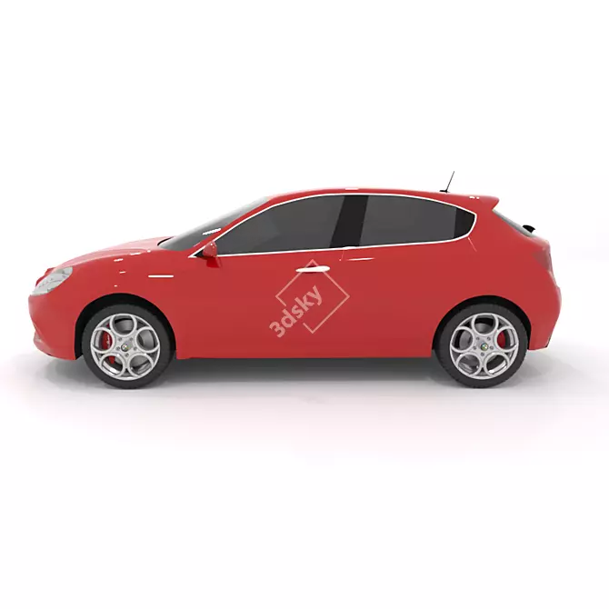 Sophisticated Alfa Romeo Giulietta 3D model image 3
