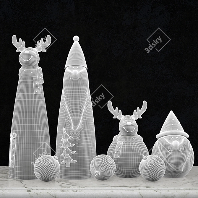  Festive Christmas Toy Collection 3D model image 3