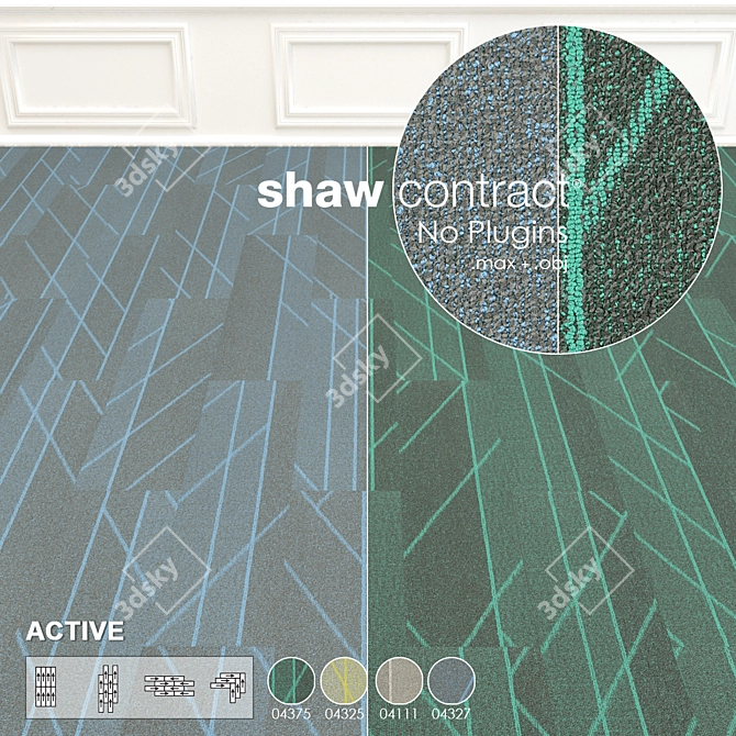 Shaw Active Tile Collection 3D model image 3