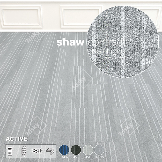 Dash Series: Shaw Carpet Tiles 3D model image 2