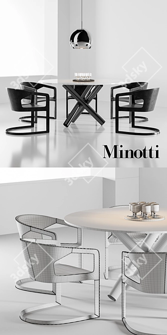 Modern Elegance Set 3D model image 2