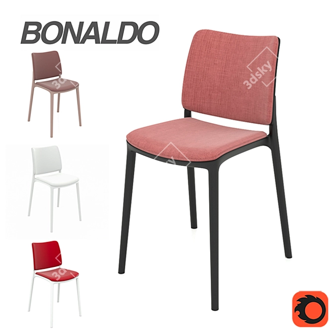 Elegance in Motion: Bonaldo Blues XOXO 3D model image 1