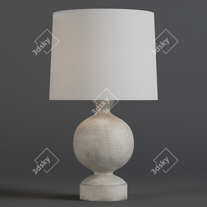 Title: Boule Table Lamp - Elegant Lighting Solution 3D model image 1
