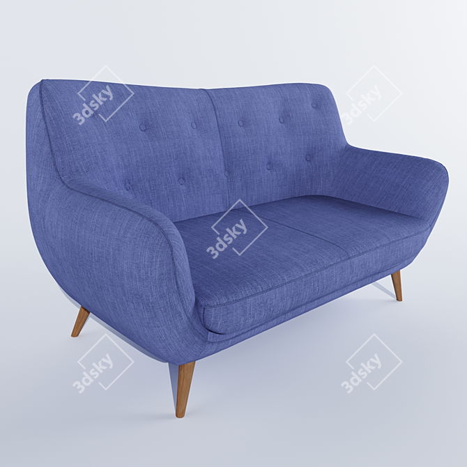 Stylish 2 Seater Sofa Selene 3D model image 2