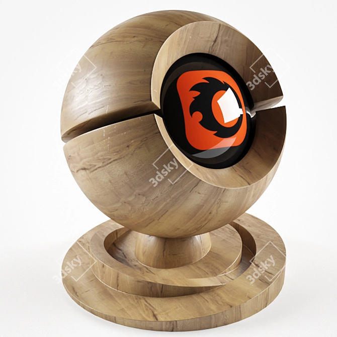 Oak Wood 3DMax Corona: Authentic 564x1450mm 3D model image 1