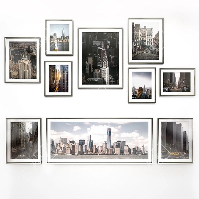 New York Cityscape Set 3D model image 1