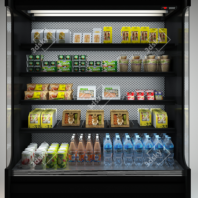 Gondoletta: Supermarket Cooler Showcase 3D model image 2