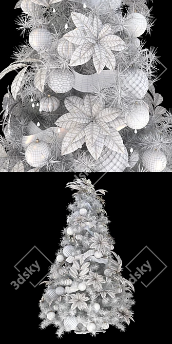 Spectacular Christmas Tree: 2010mm Height, 1250mm Diameter 3D model image 3