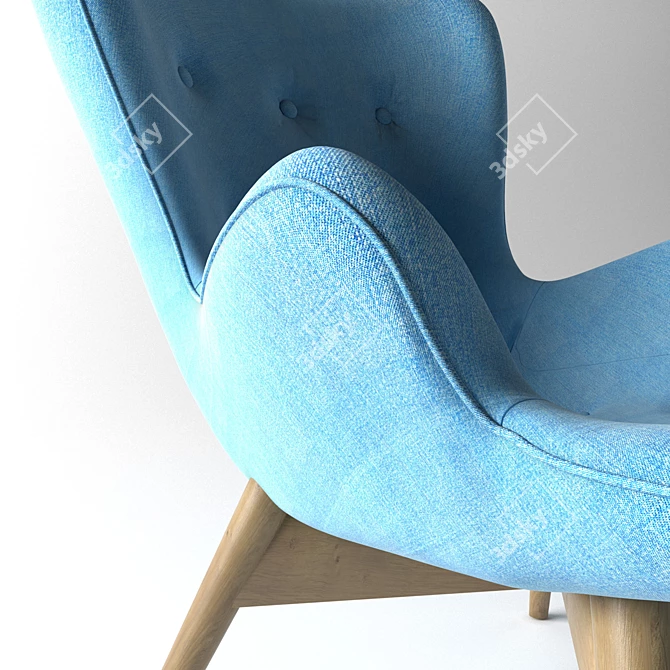  Heavenly Armchair: Angels Wings  3D model image 2